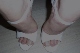 7 inch white stiletto sandals barefoot Click to see coach400’s pic